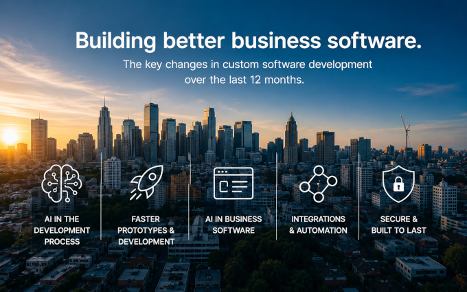What has changed in custom software development over the last 12 months